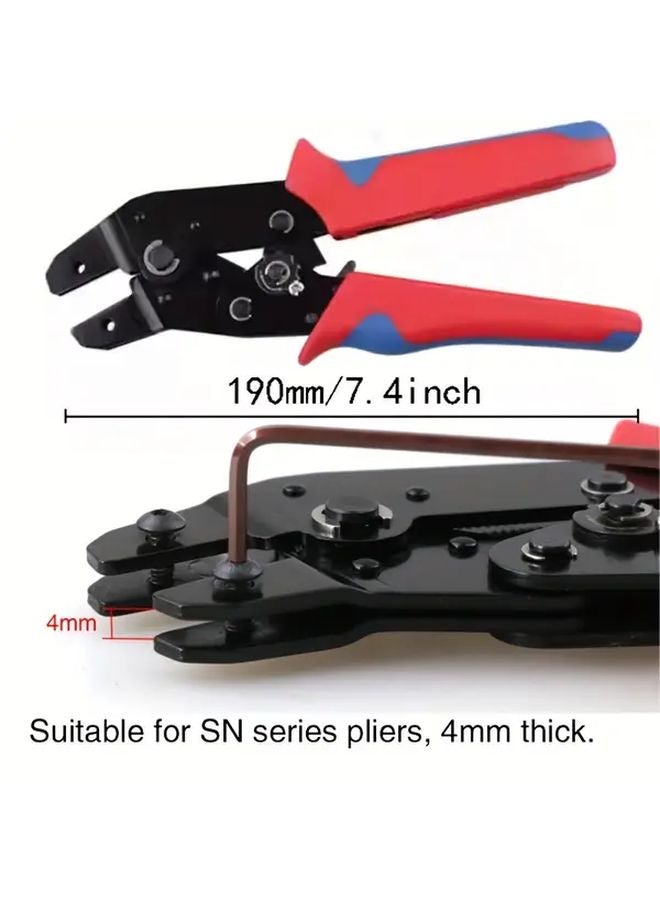 2546B Jaw Crimping Tool Pliers Crimp Jaw Set 4mm Slot Jaws for Terminals - Image 4