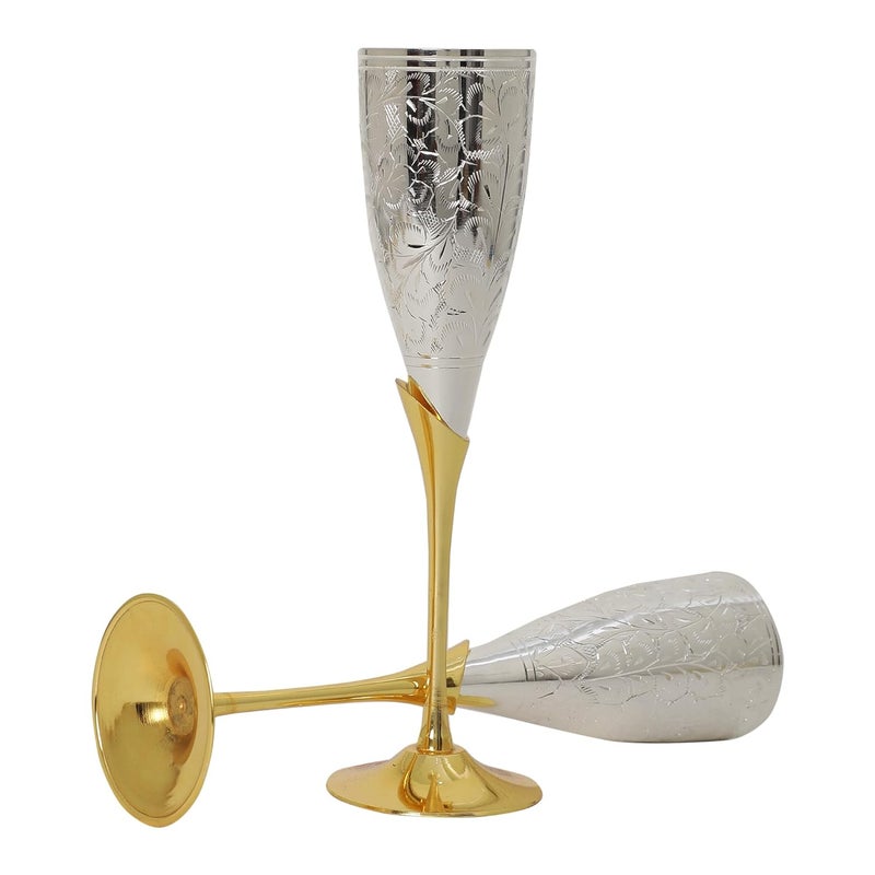 INTERNATIONAL GIFT INTERNATIONAL GIFT SilverPlated Wine Glass Thank You Tag Comes with Velvet Box Carry Bag Great for Personalized Gifts Corporate Events and Diwali Festivals - Image 4
