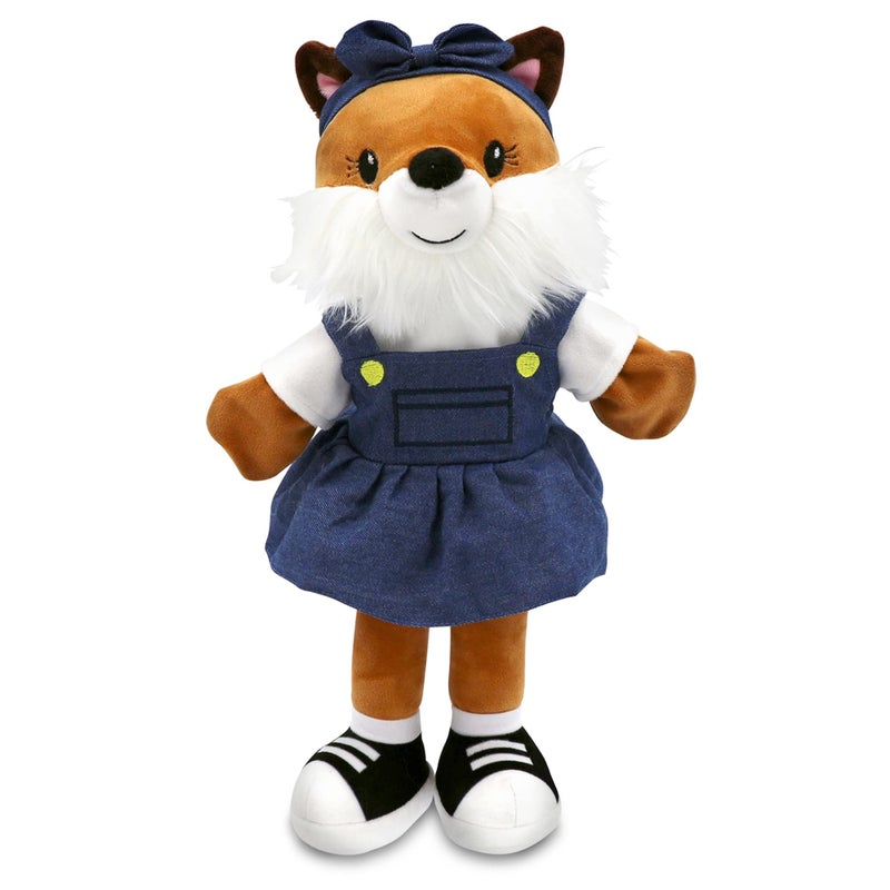 Playtime by Eimmie Sharewood Forest Friends Fiona The Fox Hand Puppet - Stuffed Animal for Toddlers, Teachers, School - Perfect for Puppet Theatre and Creative Play - Small and Large - Image 1