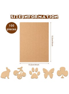 100 Pcs Corrugated Cardboard Sheets Set Corrugated Packaging Pads Paper Flat Cardboard Filler Inserts Sheet Pads Rectangle For Delivering Packing Separators Art Crafts Supplies (Brown 4 X 6 Inch) - pzsku/Z51DF89F57DEF43D8023FZ/45/_/1721911769/f8043582-90e2-433c-9153-538d514f19c9