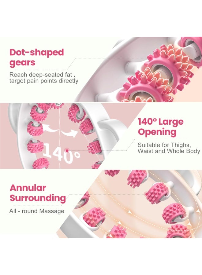 PTTIMFFM 12-Wheel Cellulite Massage Roller Stick, Deep Tissue Fascia Tool for Pain Relief, Muscle Recovery & Body Sculpting with Ergonomic Non-Slip Handles - Image 2