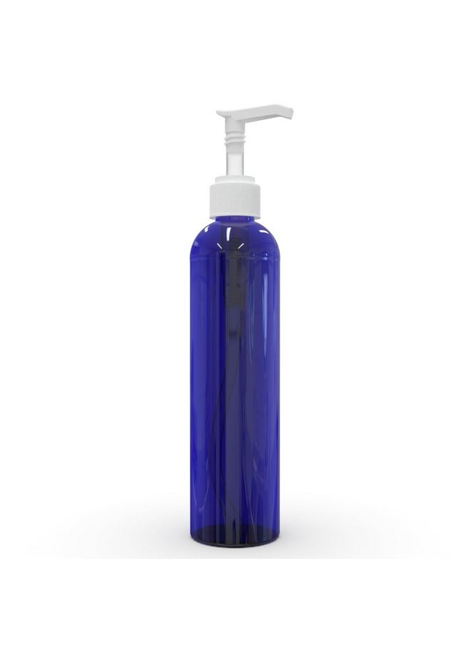BRIGHTFROM - Empty Lotion Pump Bottles, 8 Oz Bpa-Free Refillable Plastic Containers, Pete1 Cobalt-Blue, Great For - Soap, Shampoo, Lotions, Liquid Body Soap, Creams And Massage Oil'S (Pack Of 3) - Image 1