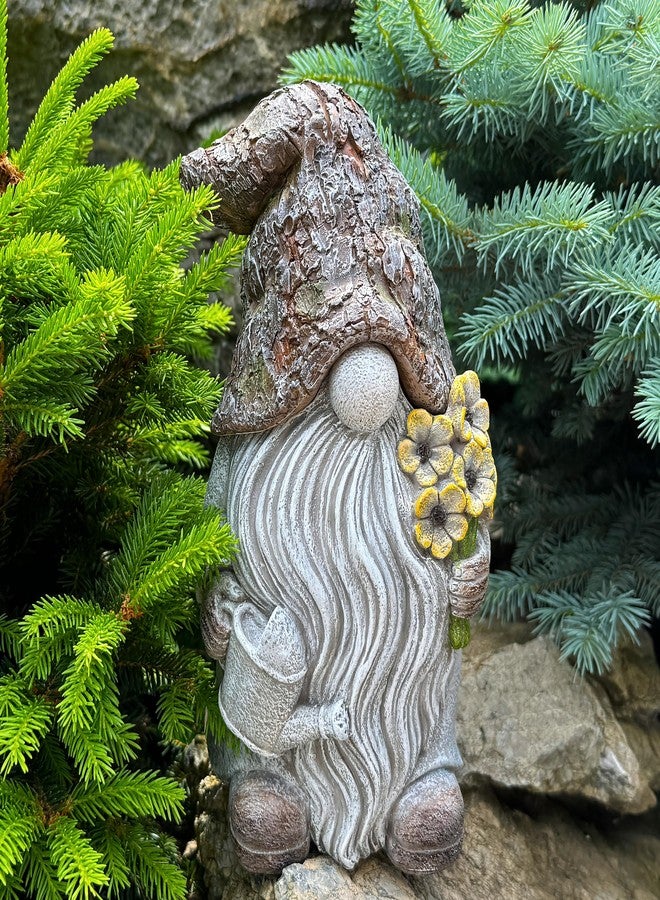 Mood Lab Garden Gnome - Key Hider Gnome Figurine - 9.25 Inch Lawn Statue - for Outdoor or House Decor - Image 4