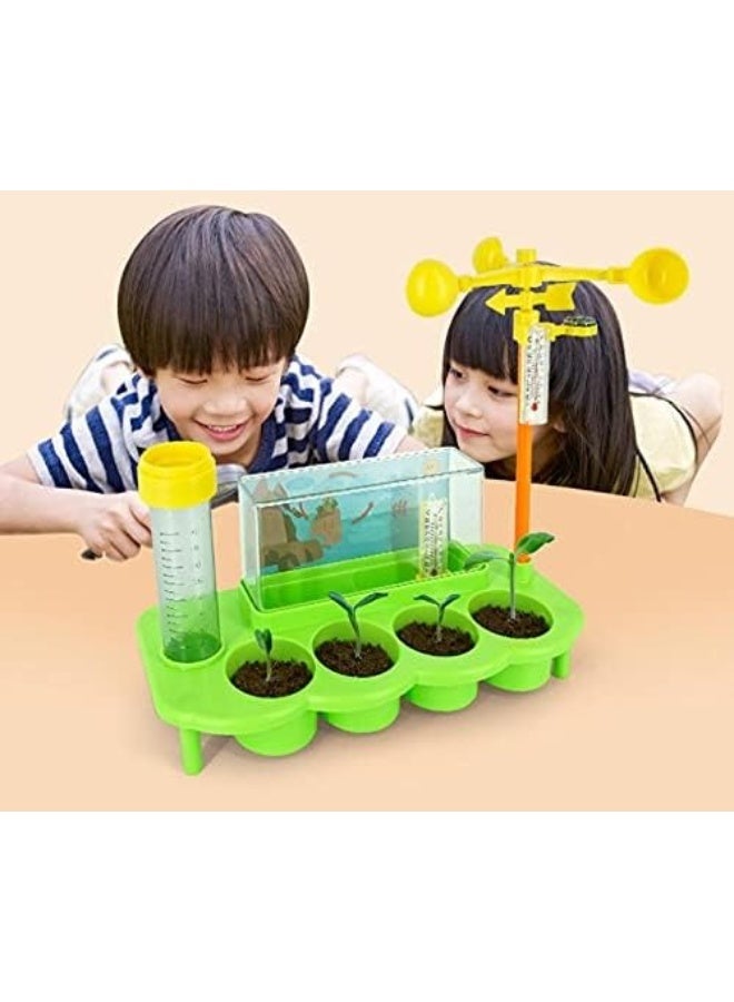 Trenzo STEM Weather Station & Greenhouse Science Kit – Powered Learning Set - Image 1