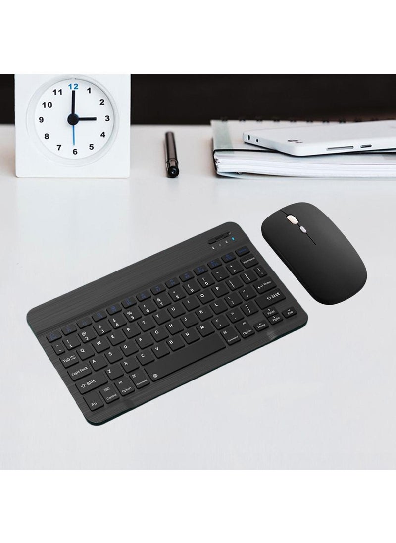 Duhaline Slim Rechargeable Bluetooth Keyboard and Mouse Set Compatible for Apple iPad Air 3rd Generation 10.5" A2152 Tablet  - Image 3