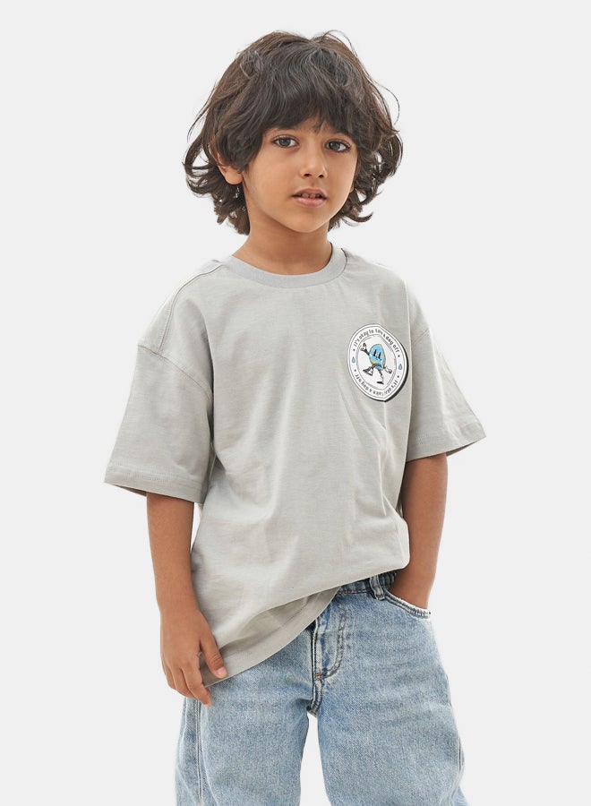 لوفلي لاند تي شيرت رمادي للأولاد - Image 2