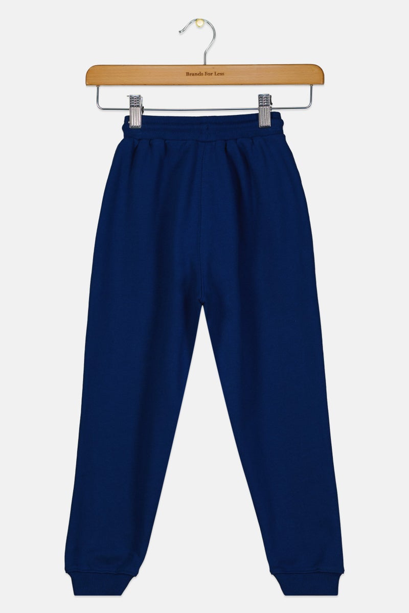 Reebok ملابس رياضية للأطفال الأولاد تناسب الهواء الطلق، بنطلون رياضي، أزرق داكن - Image 2