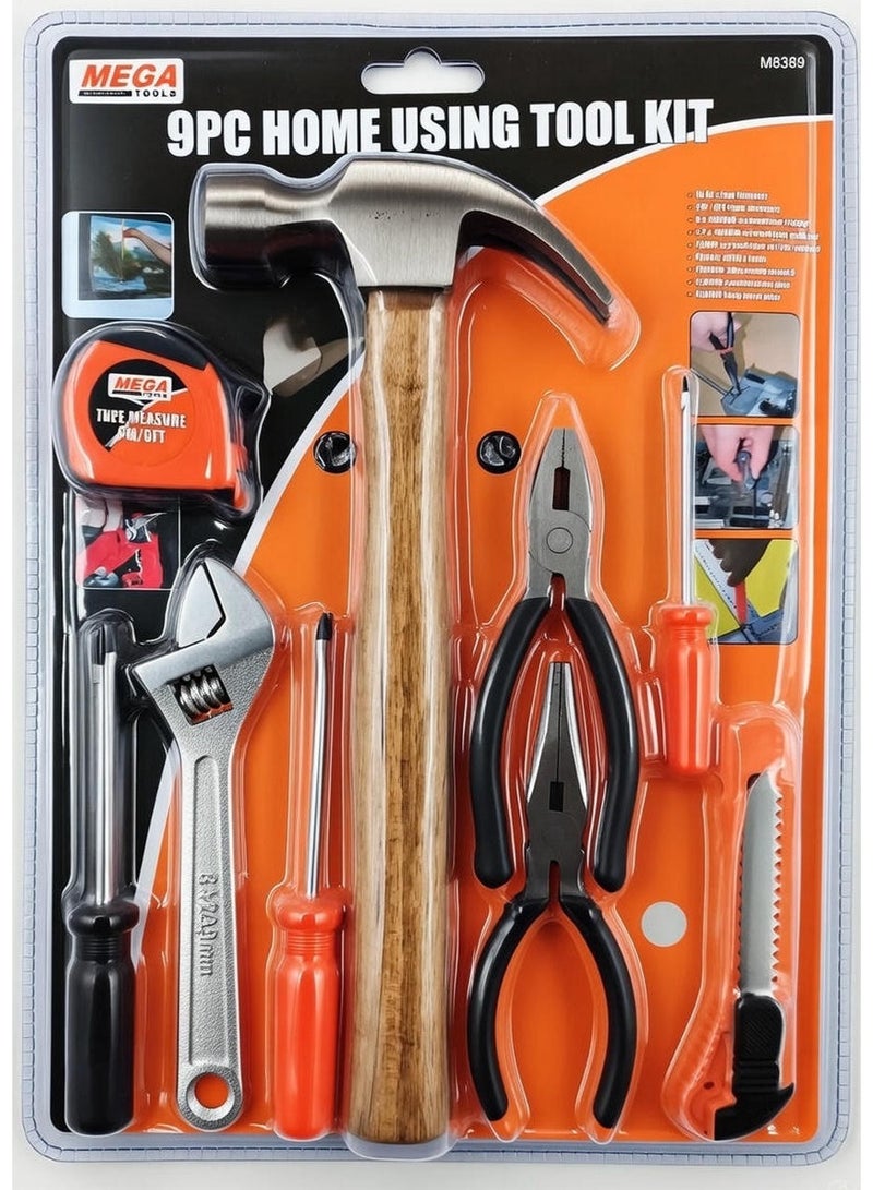 ميجا تولز مجموعة أدوات منزلية مكونة من 9 قطع - Image 1
