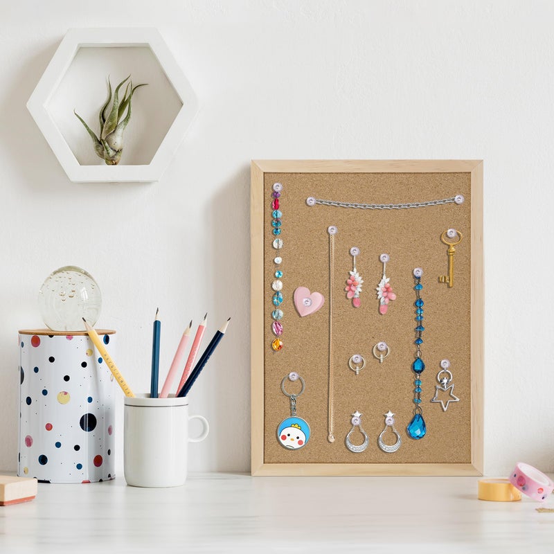 DAHAPYBOO Cork Board Bulletin Board,11x15 Cork Board for Office with Pin Oak Wood Boards,Hanging Corkboards for Office Home School Message Board or Vision Board Decoration. - Image 4