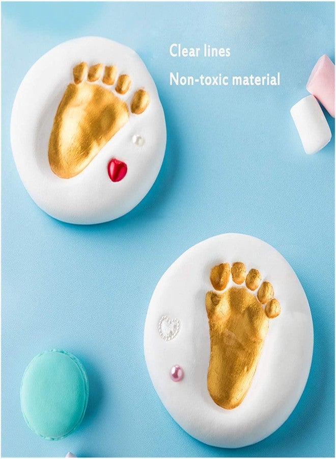 Bawy Baby Clay Hand Print and Footprint kit.Baby Impression kit with Frame 2 Hand and 2 feet,Baby Foot Print kit, Baby Record, Gift for Pregnant Woman, Baby Shower Gifts for mom to be (Rabbit Blue) - Image 2