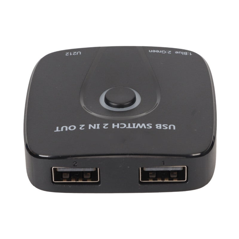 KCEVE 2 In 2 Out USB Switcher Compact ABS Material Sharing Switch - Drive Free Seamless Switching USB Switch Selector for Multi System Keyboard Mouse Printer - Image 2