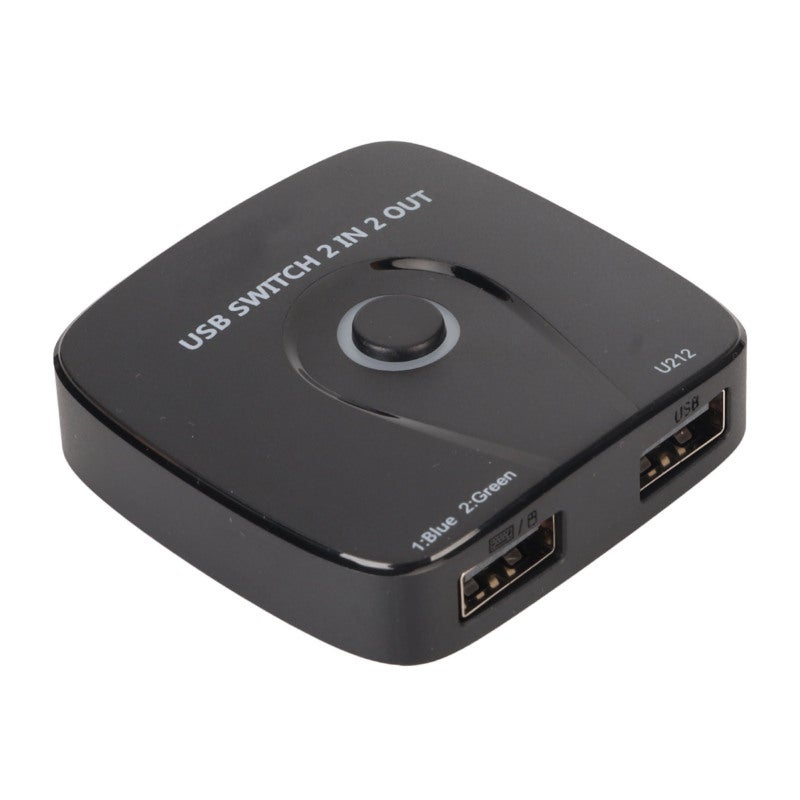 KCEVE 2 In 2 Out USB Switcher Compact ABS Material Sharing Switch - Drive Free Seamless Switching USB Switch Selector for Multi System Keyboard Mouse Printer - Image 5
