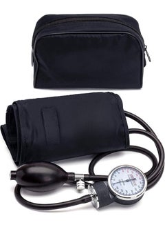 Aneroid Sphygmomanometer with Stethoscope – Manual Blood Pressure Cuff with Universal Cuff 8.7-16.5" and D-Ring – Carrying Case in The kit – Black