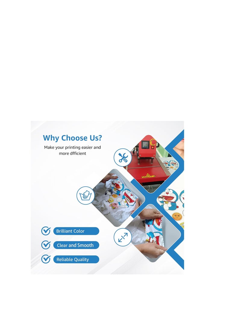 Terabyte حبر ت49ن بديل لحبر ت49ن1 ت49ن2 ت49ن3 ت49ن4 مجموعة زجاجات الحبر لطابعة SC-F100 و SC-F500 و SC-F501 (5 عبوات) - Image 3