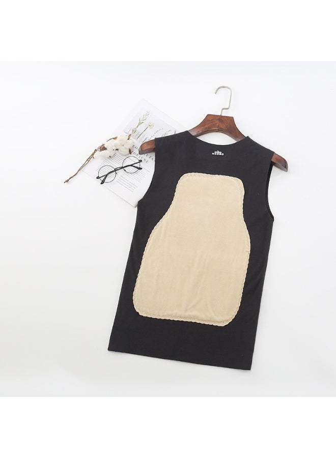 NIBEMINENT Men's Fleece Lined Undershirt Tank Top Winter Warm Sleeveless Thermal Body Invisible Underwears Warm Thick Traceless Heating Top - Image 1