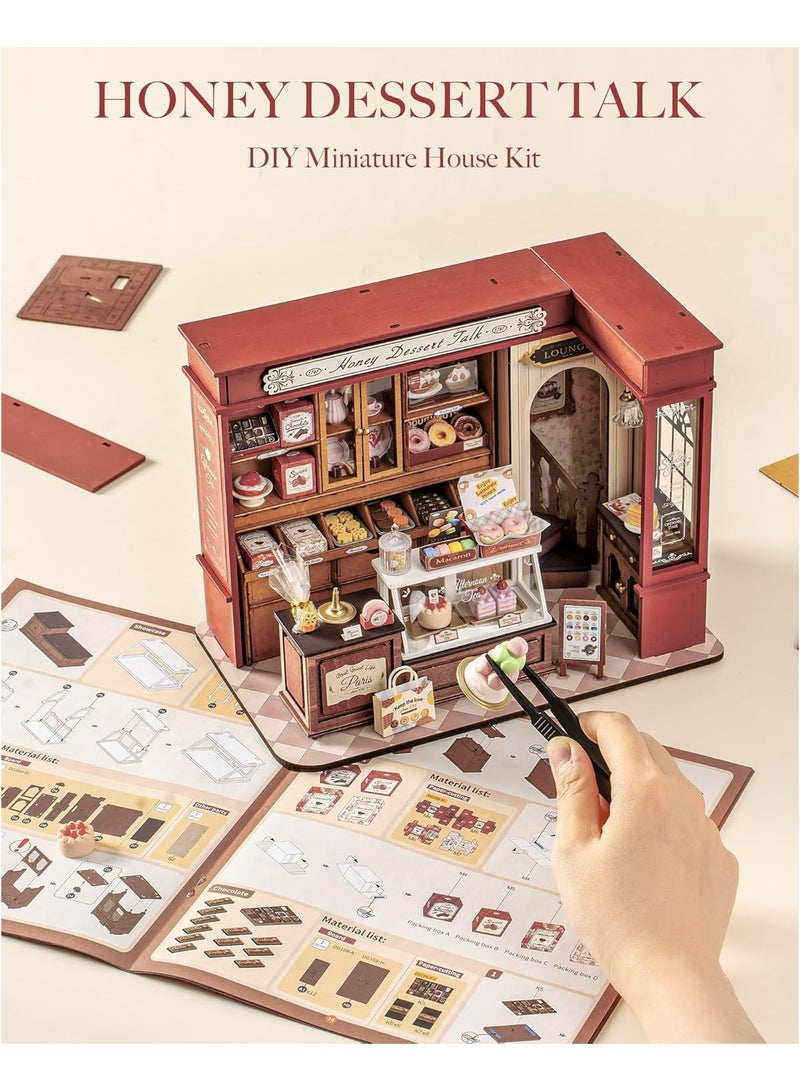 روبوتايم روليف حلوى العسل حديث DIY منزل مصغر DG168 مجموعة ألغاز ثلاثية الأبعاد متميزة للبالغين والمراهقين - ديكور منزلي زخرفي، هدية رمضان والعطلات (عيد وميلاد) لعشاق الألغاز، مشروع STEM لتخفيف التوتر - Image 2