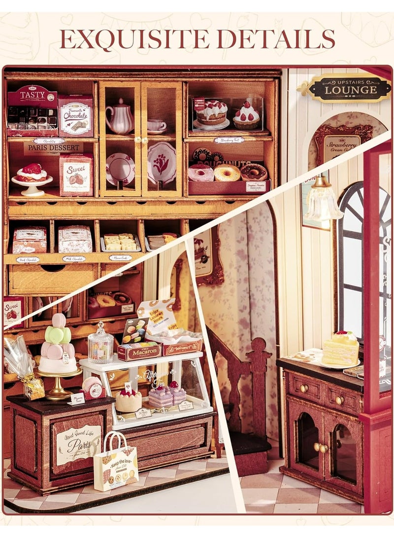 روبوتايم روليف حلوى العسل حديث DIY منزل مصغر DG168 مجموعة ألغاز ثلاثية الأبعاد متميزة للبالغين والمراهقين - ديكور منزلي زخرفي، هدية رمضان والعطلات (عيد وميلاد) لعشاق الألغاز، مشروع STEM لتخفيف التوتر - Image 5