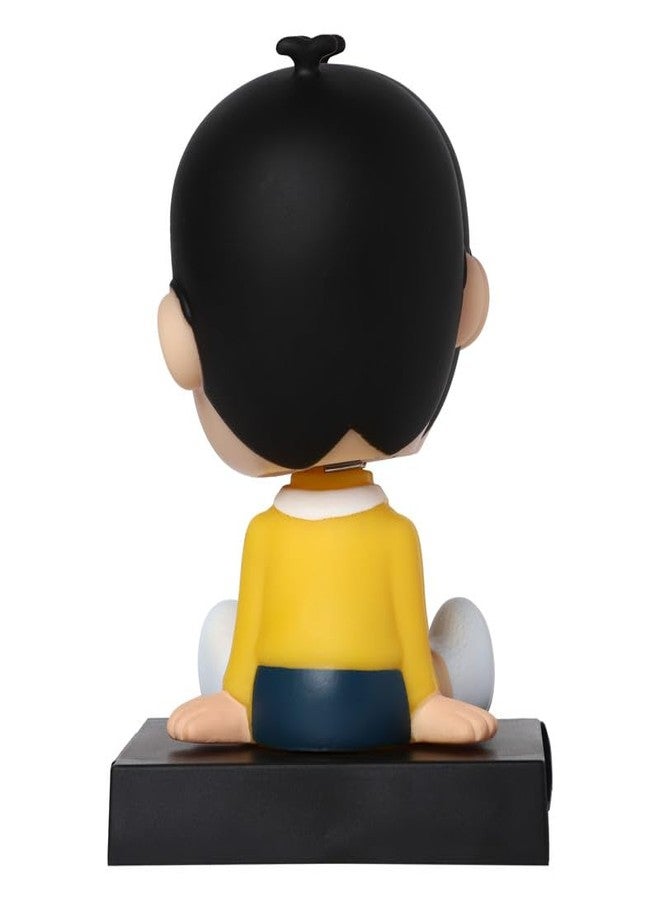 omuda Super Hero Action Figure Limited Edition Bobblehead with Mobile Holder for Car Dashboard, Office Desk & Study Table (Nobita) - Image 4