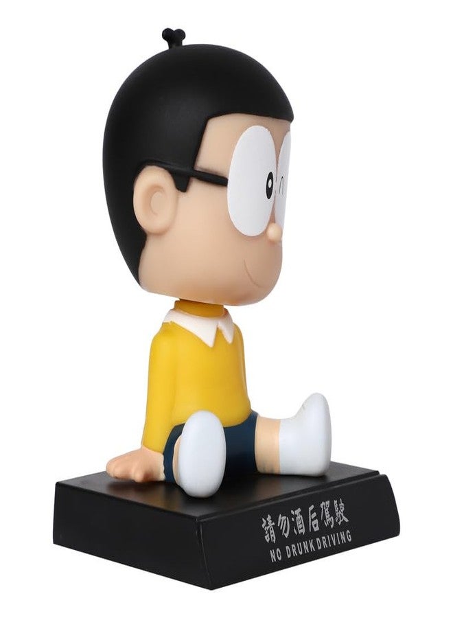 omuda Super Hero Action Figure Limited Edition Bobblehead with Mobile Holder for Car Dashboard, Office Desk & Study Table (Nobita) - Image 2