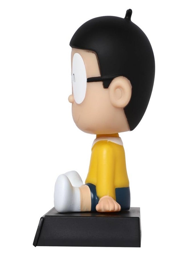omuda Super Hero Action Figure Limited Edition Bobblehead with Mobile Holder for Car Dashboard, Office Desk & Study Table (Nobita) - Image 3