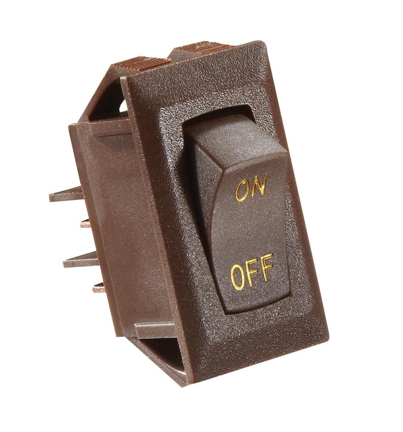 RV Designer S273 Brown Rocker Switch wGold Text 10 A OnOff SPST CutOut 550 x 1125 - Image 3