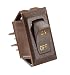RV Designer S273 Brown Rocker Switch wGold Text 10 A OnOff SPST CutOut 550 x 1125 - Image 2