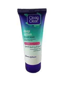 Clean & Clear Deep Action Oil-Free Cream Wash, 100ml 