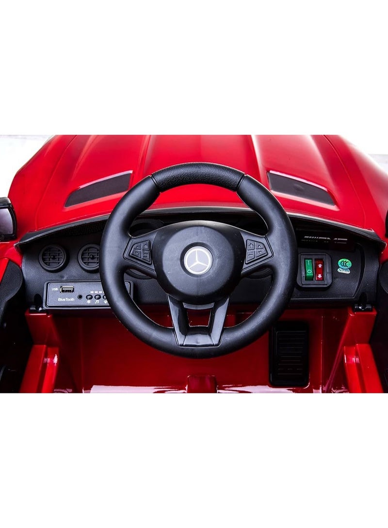 StarKids 12V Dual Motor Kids Ride-On Electric Sports Car - Premium supercar-inspired design with realistic interior and exterior details, full parental remote control, long-lasting rechargeable battery, front and rear LED lights - Image 5