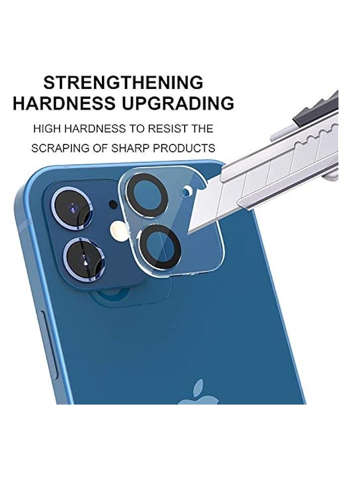 PROMASS Not Affect The Flash Compatible With Iphone 12 3D Camera Lens Protector, [2 Pack] Tempered Glass Case Friendly [Full Coverage Protection - Image 4