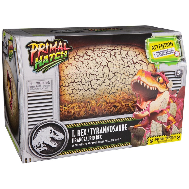Jurassic World Primal Hatch T. Rex Specimen Toy - Image 1