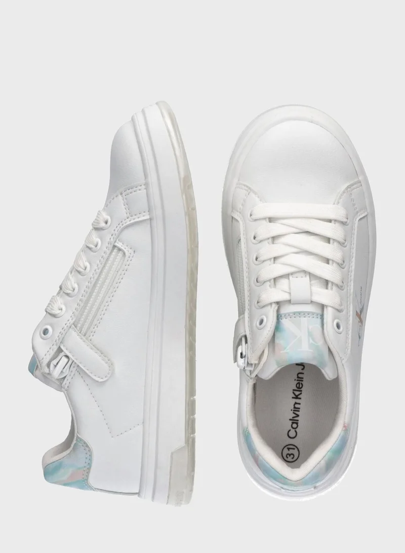 Calvin Klein Jeans Kids Lace Up Sneakers