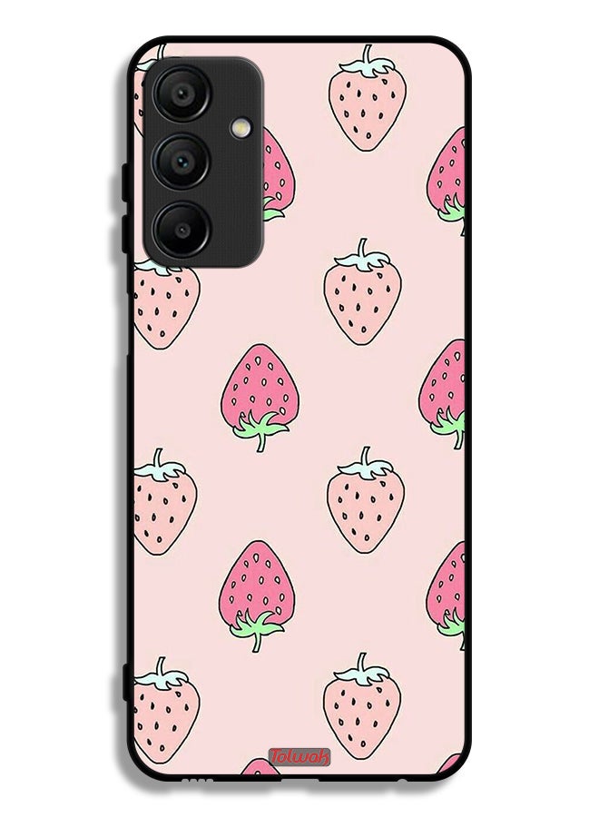Tolwak Samsung Galaxy A15 5G Protective Case Cover Strawberry Icon - Image 1