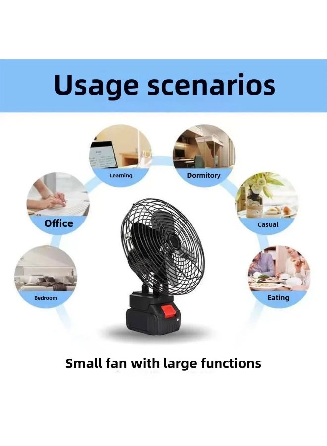 BEYTOR Portable 6-Inch High Power Desk Fan – Quiet USB Desktop Fan for Home, Office, Travel & Outdoor Use - Image 2