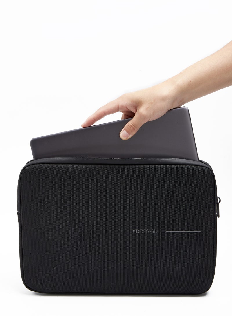 XD DESIGN 16" Laptop Sleeve | 360 ̊ Impact Protection Sleeve, Water Repellant, Waterproof Zipper, Dual Foam Padding, for Apple MacBook Pro 16" and similar size Laptops - Black  - Image 2