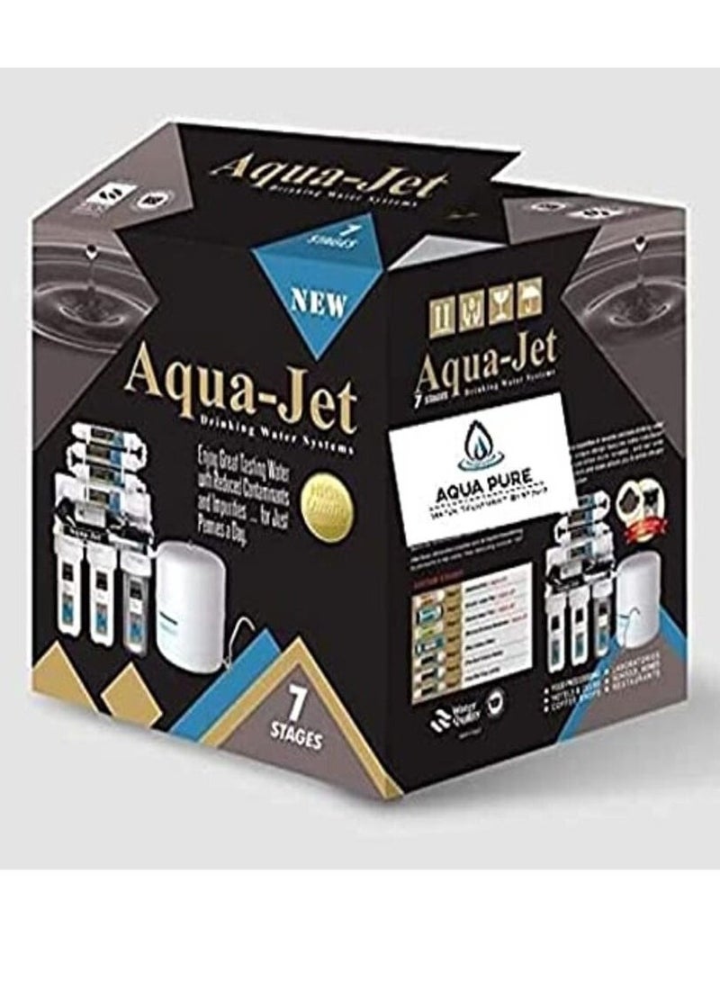 سول بالخزان الأصلي فلتر 7 مراحل أكوا جيت مع خزان ( تانك باك )التايواني سعه 12 لتر 5جالون + 2 شمعة أولي اضافيه مع  باقى مشتملات التركيب - Image 2