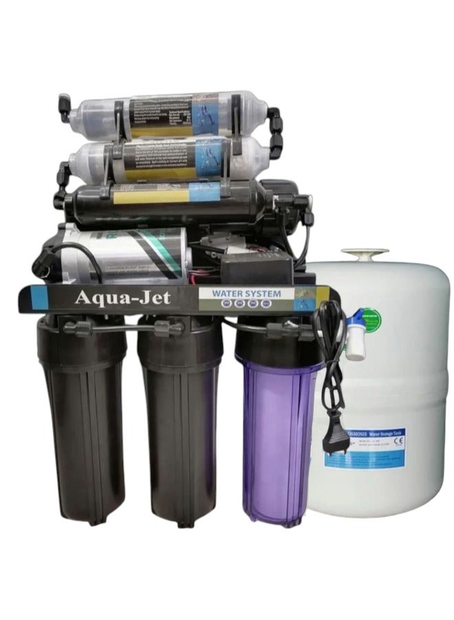 سول بالخزان الأصلي فلتر 7 مراحل أكوا جيت مع خزان ( تانك باك )التايواني سعه 12 لتر 5جالون + 2 شمعة أولي اضافيه مع  باقى مشتملات التركيب - Image 3