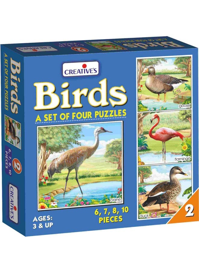 Creative's Creative's Birds -2 | Jigsaw Puzzles | kids Puzzles Game | Different Birds Puzzles | Toddler Puzzles |Fun Learning for Boys and Girls |Jigsaw Puzzles for Kids |Gifts for Kids |6 to 10 Piece Puzzles | Ages 3 & up  - Image 1