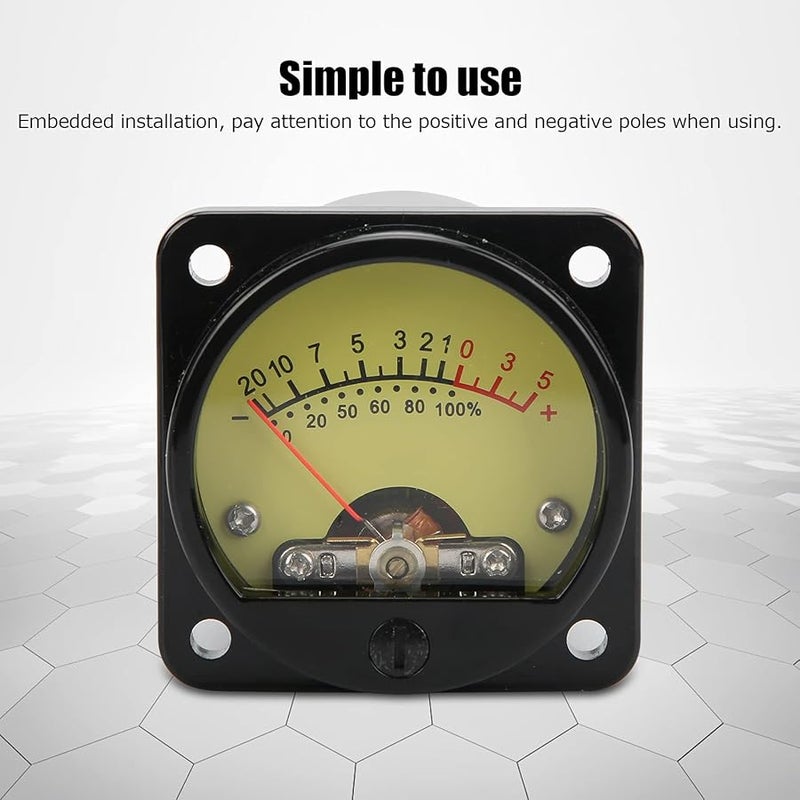 TS 45 Y DC500UA 45mm VU Meter With Bright Backlight For 5W 60W Amplifiers Home Studio Audio Level Indicator - Image 4