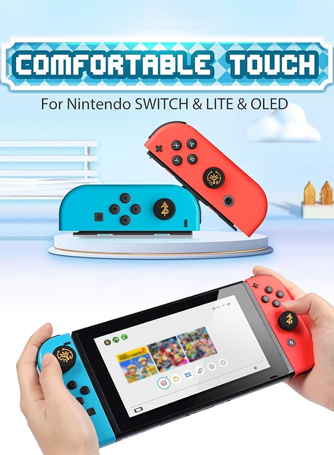 Wffo Game Console Stands - Compatible with Switch/Switch OLED/Switch Lite Switch Stand - 4 PiecesThumb Grip Stick Cover - for Nintendo Switch Thumb Grips - Foldable Switch Stand Compact Design - Adjustable Gaming Desktop Stand for Nintendo Switch Console - Image 2