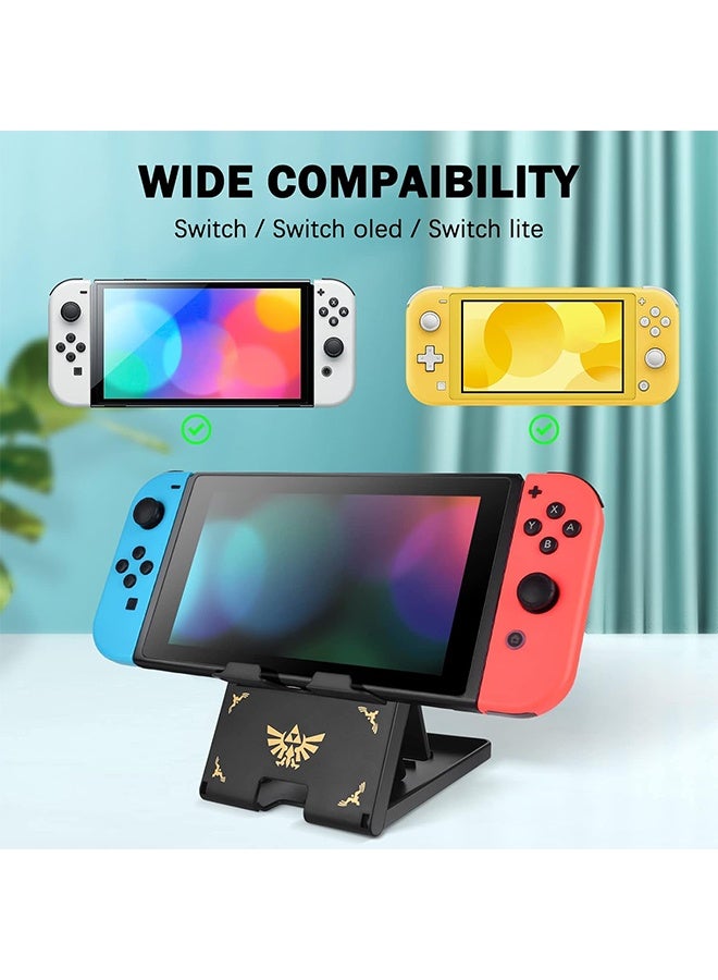 Wffo Game Console Stands - Compatible with Switch/Switch OLED/Switch Lite Switch Stand - 4 PiecesThumb Grip Stick Cover - for Nintendo Switch Thumb Grips - Foldable Switch Stand Compact Design - Adjustable Gaming Desktop Stand for Nintendo Switch Console - Image 3