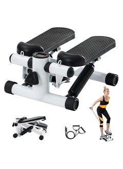 Generic Hrelec Mini Stepper for Exercise, Stair Steppers for Exercise at Home, Step Fitness Machine with Resistance Band and Calories Count, Black  - Image 1