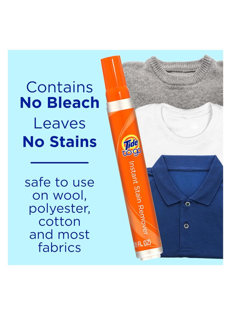Tide مزيل البقع من تايد للملابس، قلم تايد تو جو، مزيل البقع الفوري للملابس، بحجم مناسب للسفر والجيب، 3 قطع - Image 2