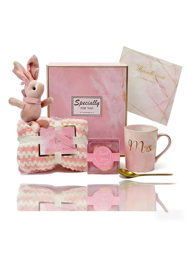 ChenDa Gifts Basket for Women - Birthday Gifts for Women, Pink Gift Basket Set, Unique Gift Ideas for Women, Gifts for Mom Sister Best Friend Wife Daughter, Coworker Teacher Nurse Gifts for Women - Image 2