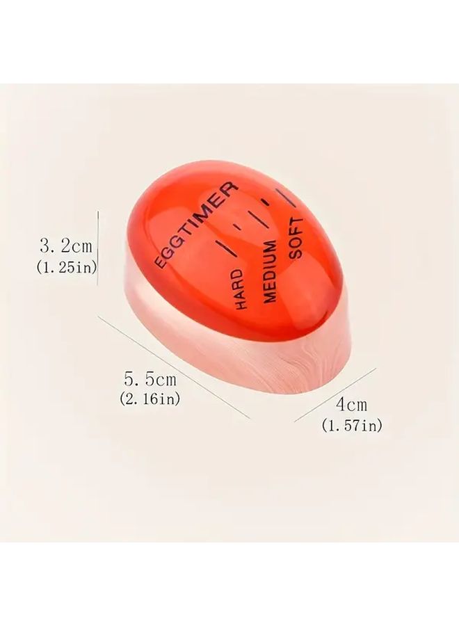 Red 1pc Egg Cooking Timer For Perfect Boiled Eggs No Electricity Needed ABS Material - Image 3