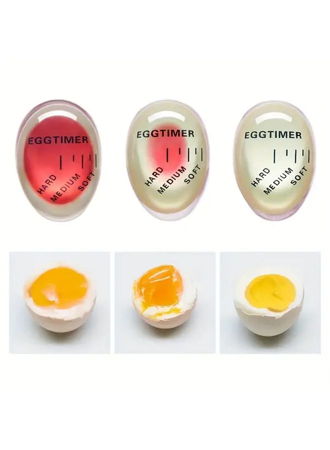 Red 1pc Egg Cooking Timer For Perfect Boiled Eggs No Electricity Needed ABS Material - Image 5