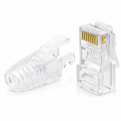 Seth Enterprises RJ45 CAT5 Pass Through Connectors Without Rj45 Caps (Cat5 25pcs pack) - Image 1