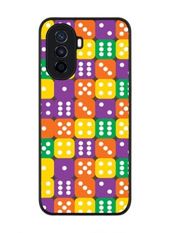 Stylizedd Rugged Black edge case for Huawei Nova Y70  Slim fit Soft Case Flexible Rubber Edges Anti Drop TPU Gel Thin Cover - Dice Roll  - Image 1