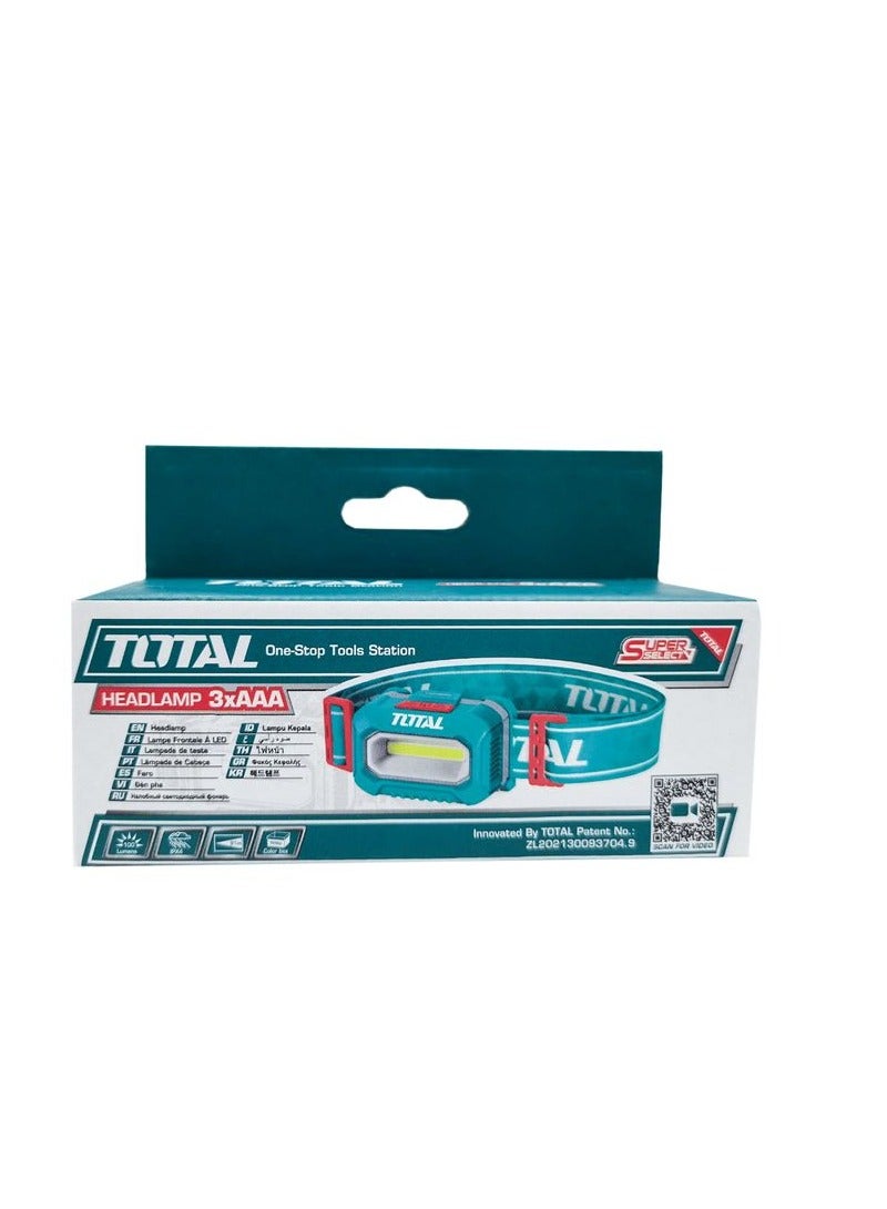 TOTAL T0TAL THL013AAA5 Headlamp For Cycling 100 Lumens Trekking Camping Headlamp Repair Works Headlamp - Image 5