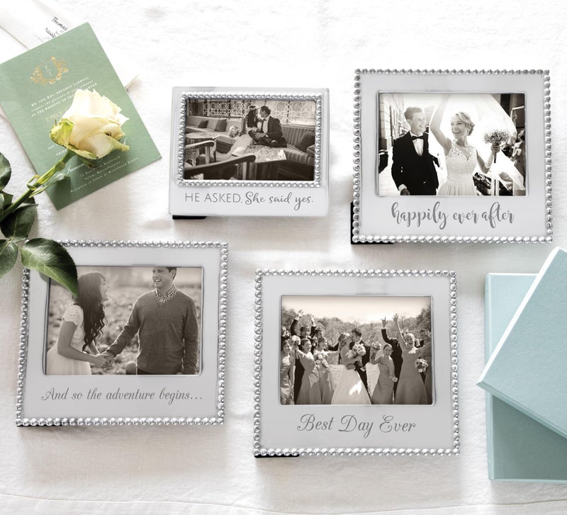 Mariposa ""He Asked. She said Yes"" Frame  Silver  4"" x 6"" - Image 2