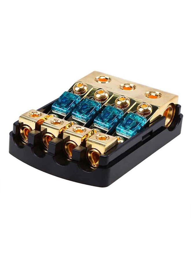 LAMAY Mini ANL Fuse Holder, Copper 0/2/4 Gauge to 4/6/8 Gauge 60 Amp Fuse Distribution Block for Car Truck Boat Audio Stereo Amplifier(A) - Image 1